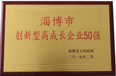 被授予“淄博市創(chuàng)新型高成長企業(yè)50強(qiáng)”
